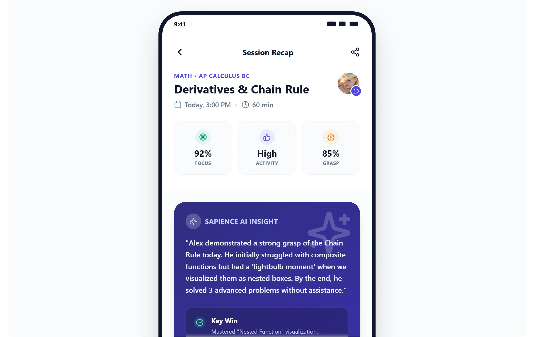 Sapience Session Recap Screen 2
